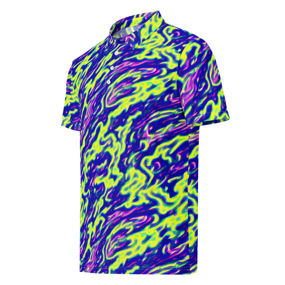 Hyperfluid on Men's Slim Fit Polo Shirt — Left Front