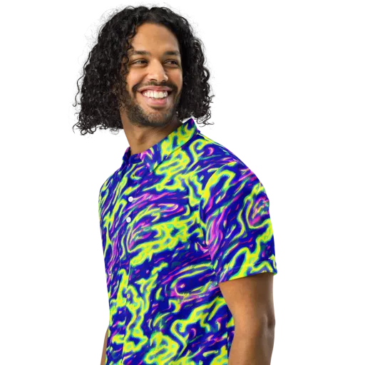 Hyperfluid on a Men's Slim Fit Polo Shirt
