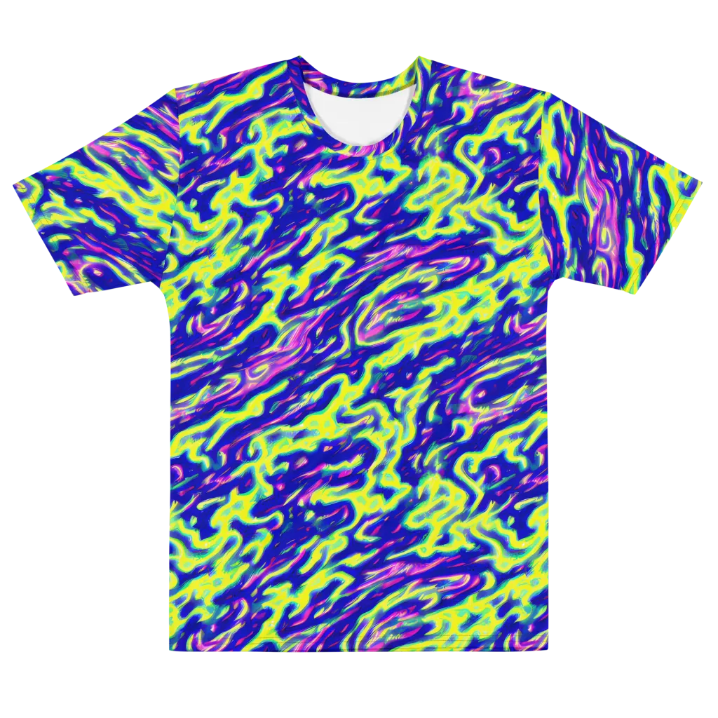 Hyperfluid on Men's Cotton Crew Neck T-Shirt — Front