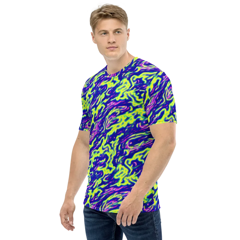 Hyperfluid on Men's Crew Neck T-Shirt — Left