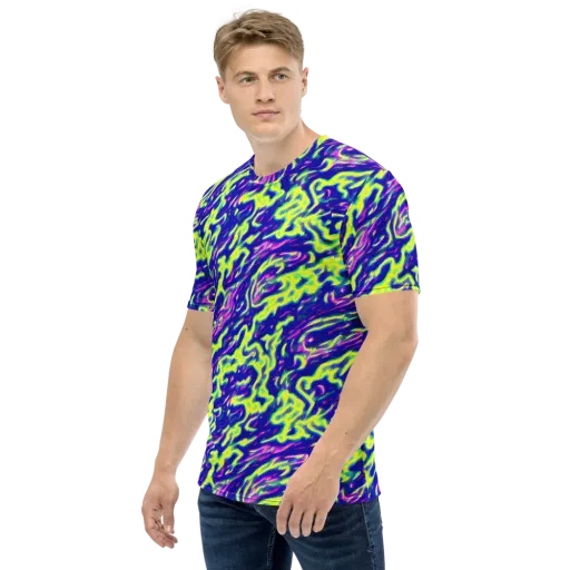 Hyperfluid on a Men's Crew Neck T-Shirt