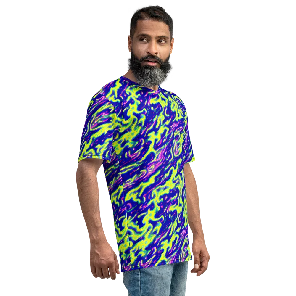 Hyperfluid on Men's Crew Neck T-Shirt — Right