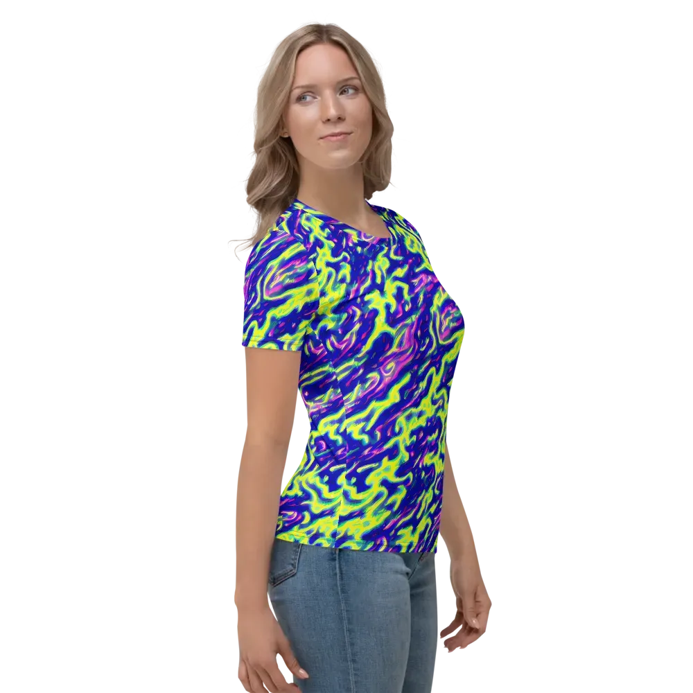 Hyperfluid on Women's Crew Neck T-Shirt — Right