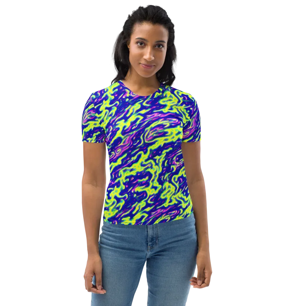 Hyperfluid on Women's Crew Neck T-Shirt — Front