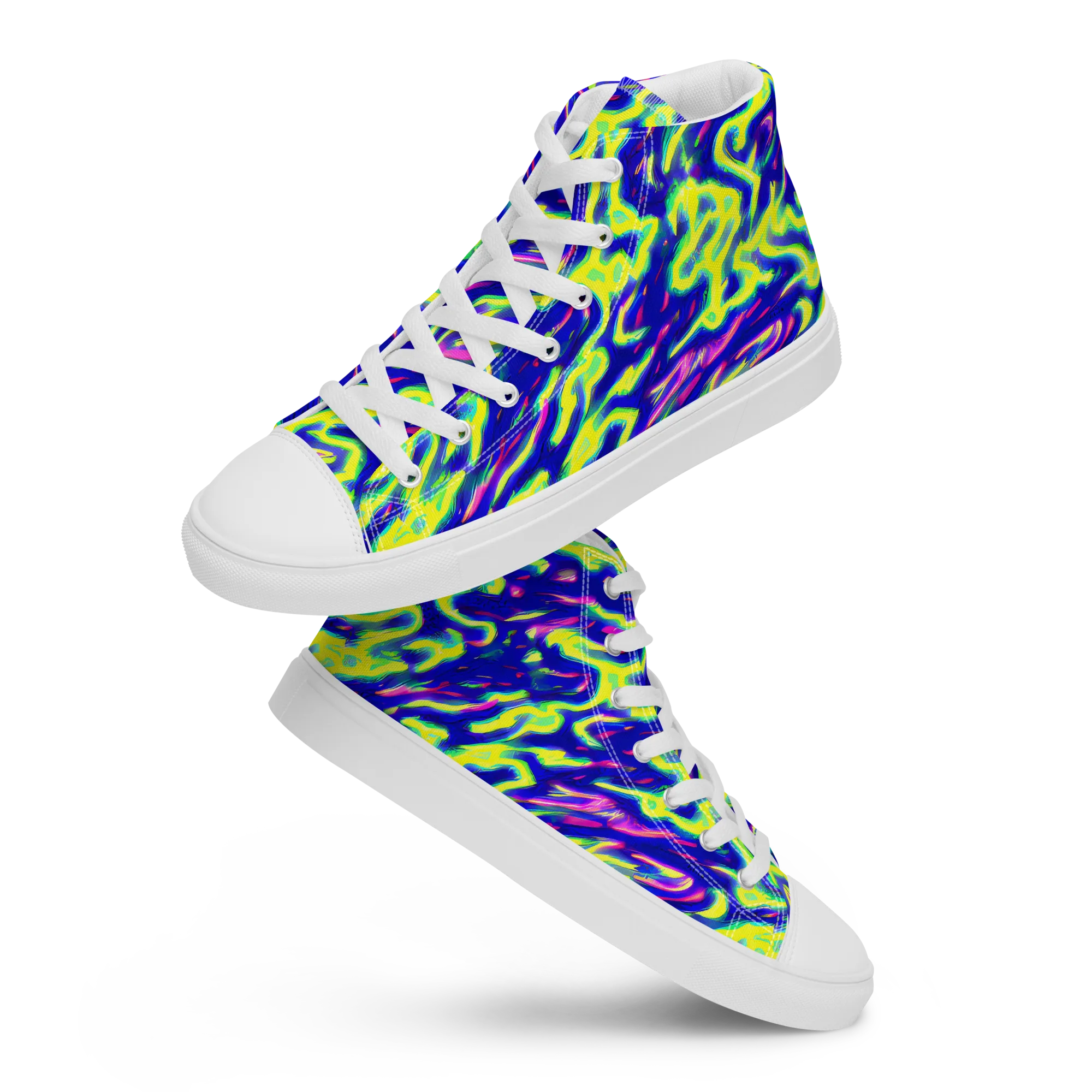 Hyperfluid on Women's High Top Canvas Shoes — Front