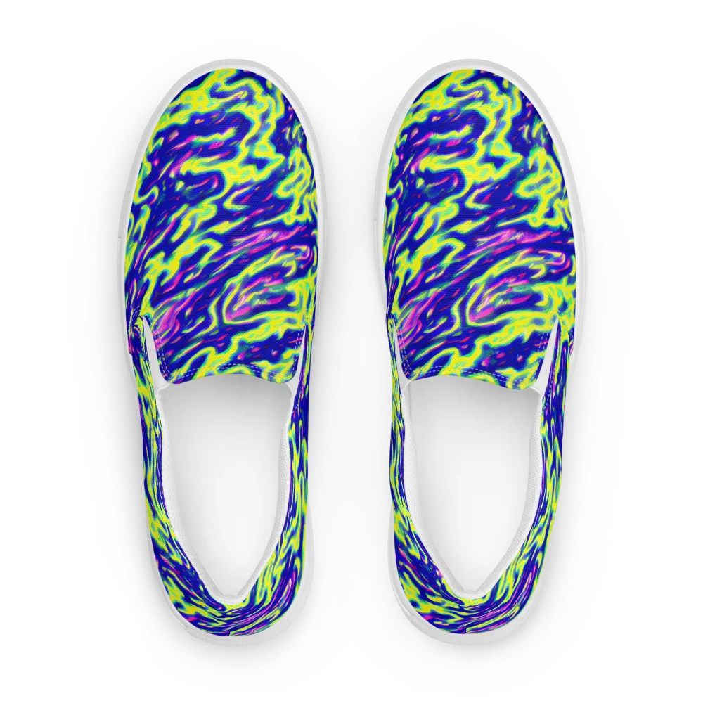 Hyperfluid on Men's Slip-On Canvas Shoes — Front