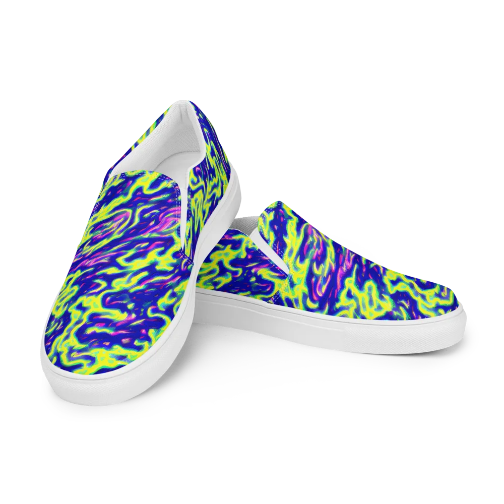 Hyperfluid on Men's Slip-On Canvas Shoes — Left Front