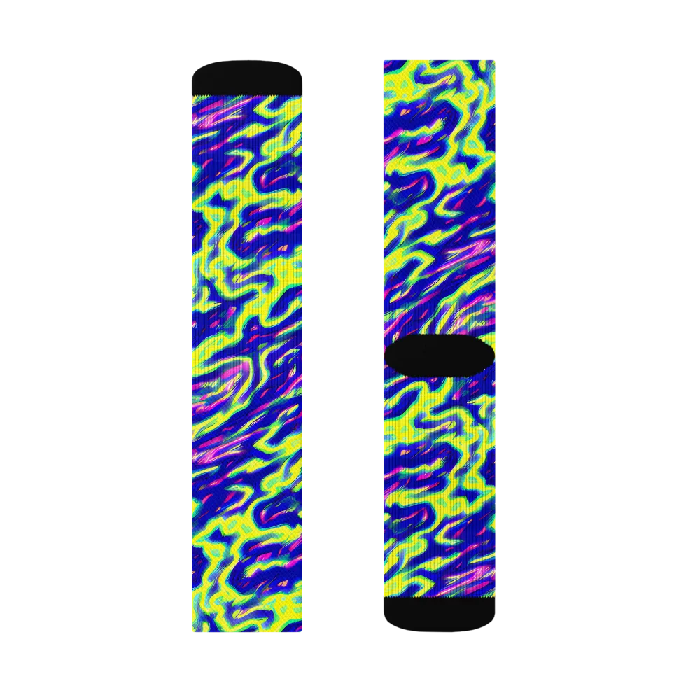 Hyperfluid on Socks — Left Sock
