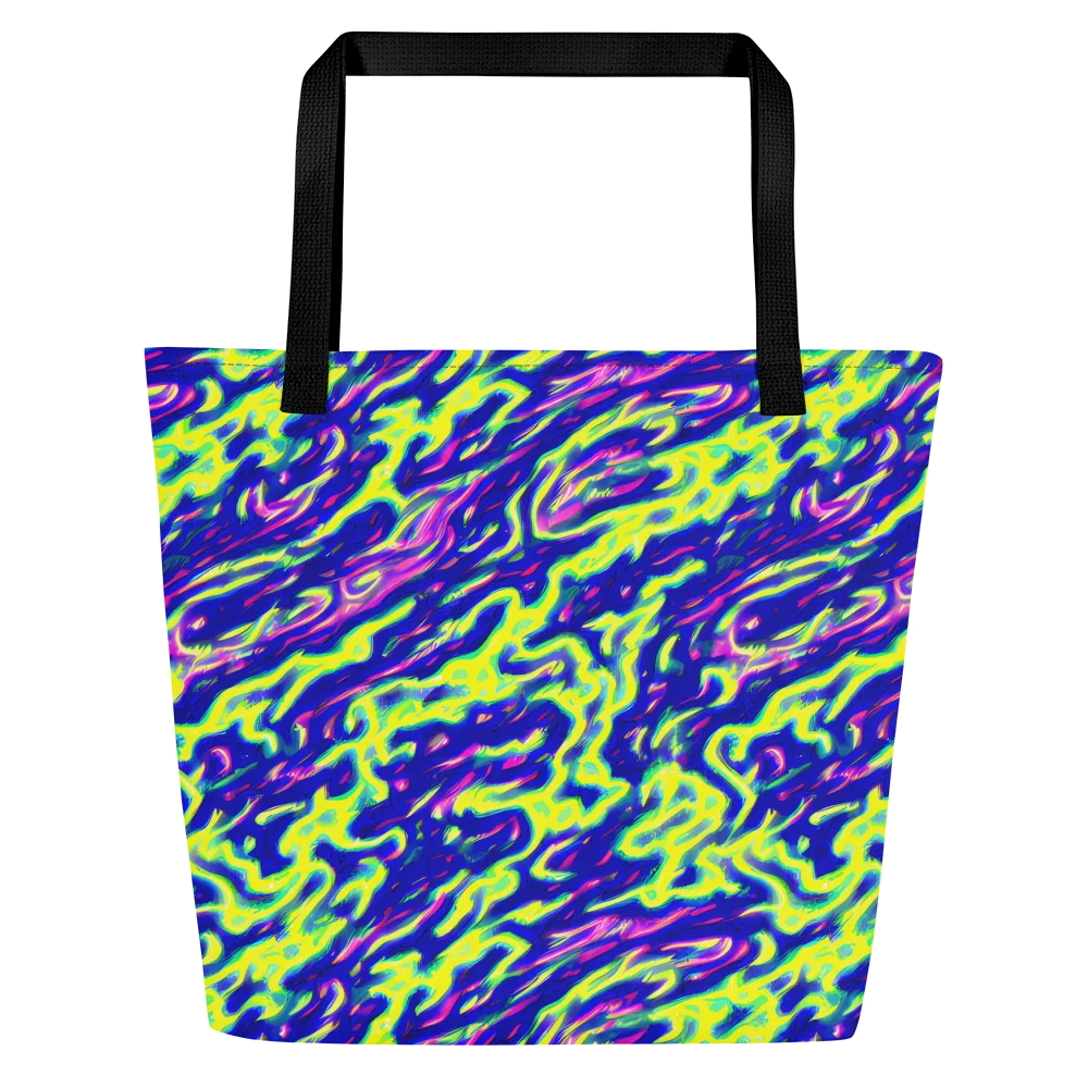Hyperfluid on Large Tote Bag W/ Pocket — Front