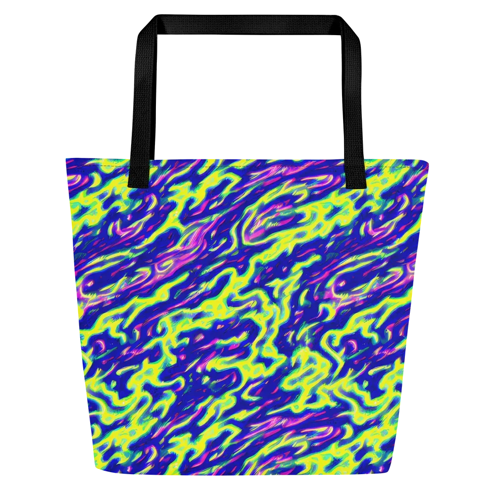 Hyperfluid on Large Tote Bag W/ Pocket — Front