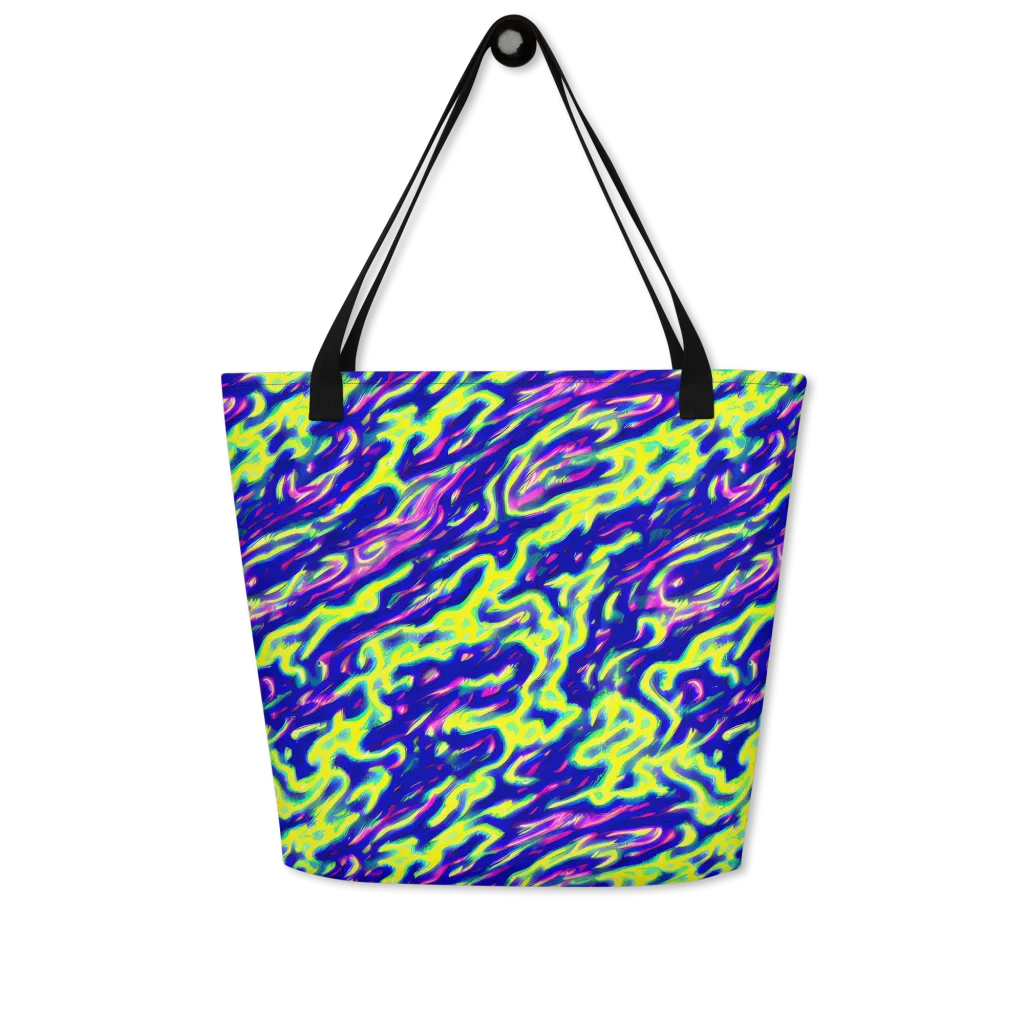 Hyperfluid on Large Tote Bag W/ Pocket — Front