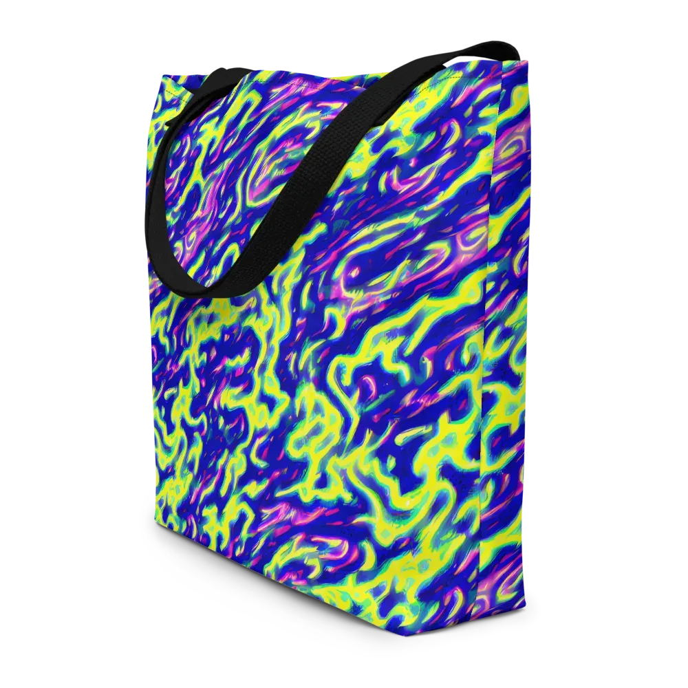 Hyperfluid on Large Tote Bag W/ Pocket — Front