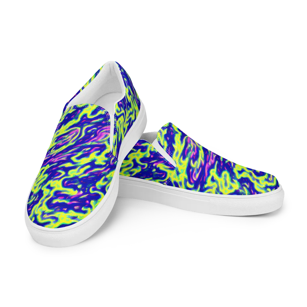 Hyperfluid on Women's Slip-On Canvas Shoes — Left Front