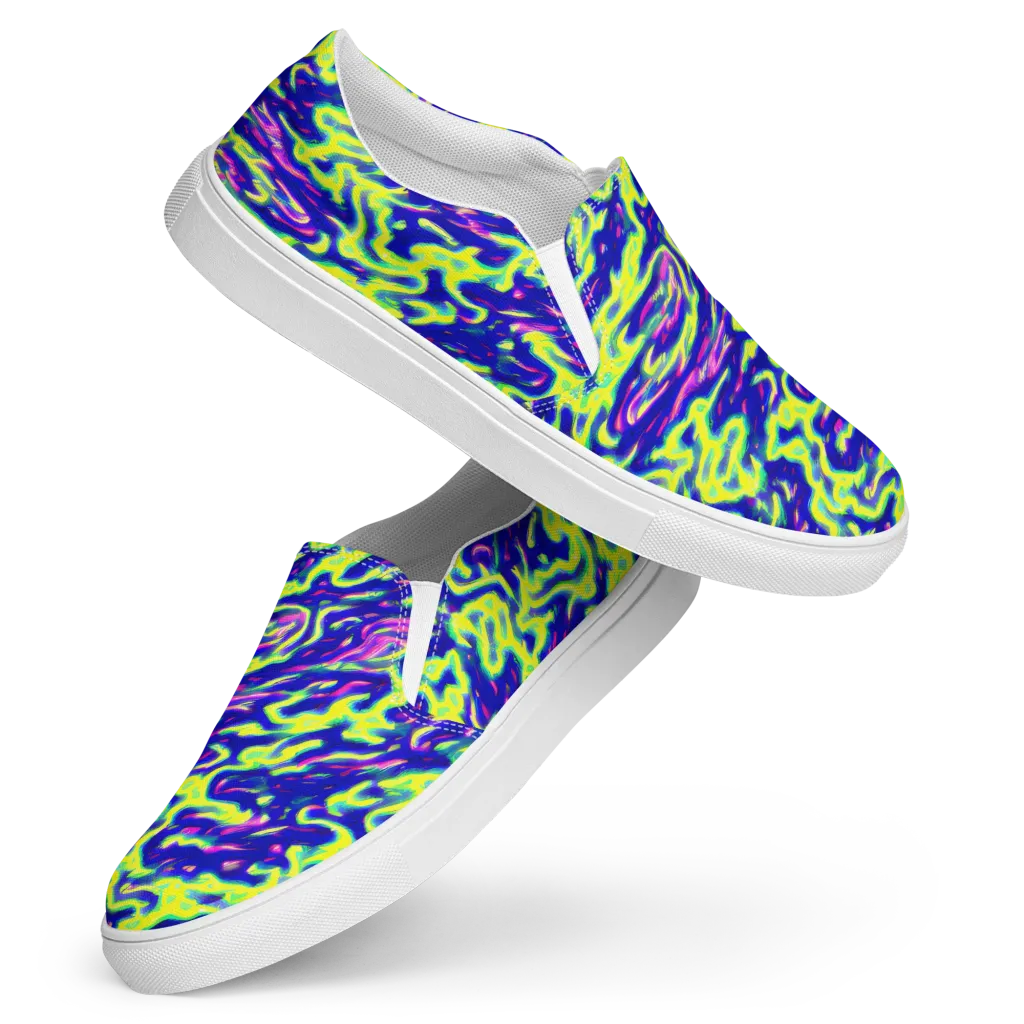 Hyperfluid on Women's Slip-On Canvas Shoes — Front