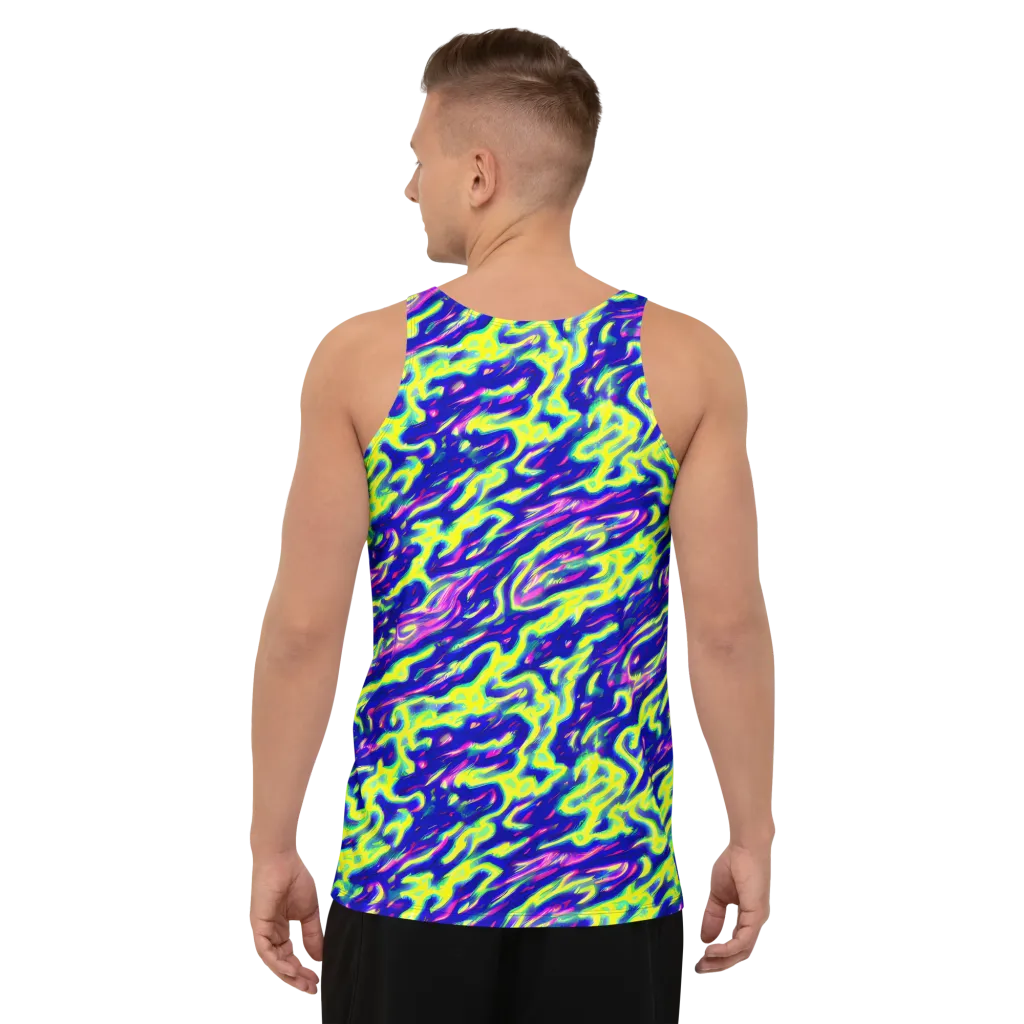 Hyperfluid on Men's Tank Top — Back