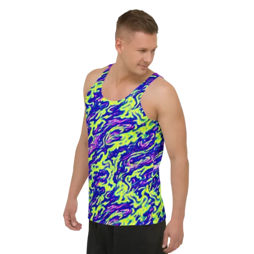 Hyperfluid on a Men's Tank Top