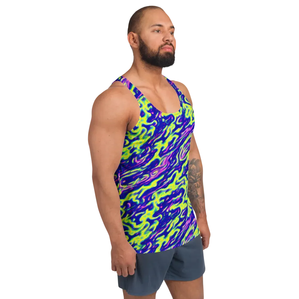 Hyperfluid on Men's Tank Top — Right Front
