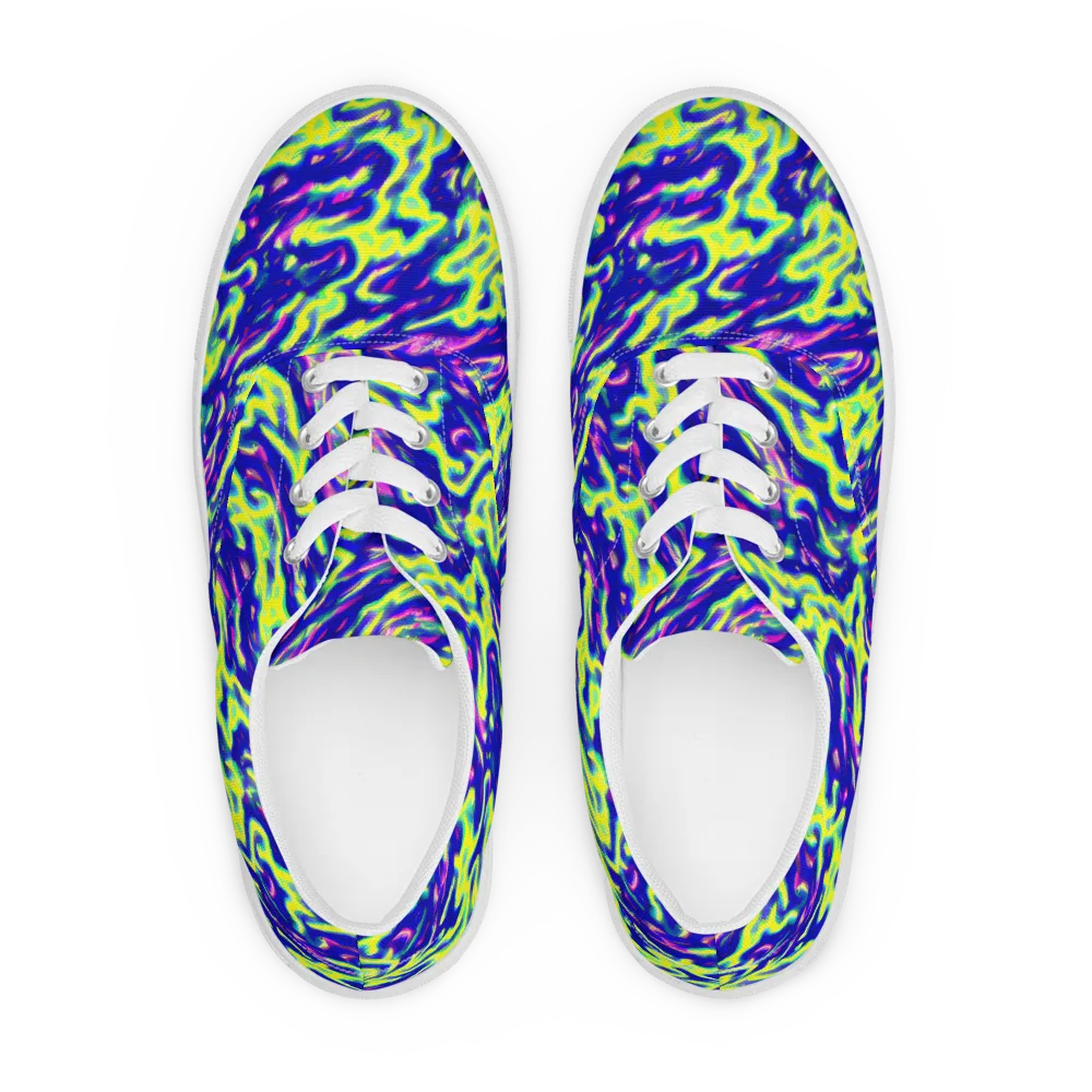 Hyperfluid on Men's Lace-Up Canvas Shoes — Front