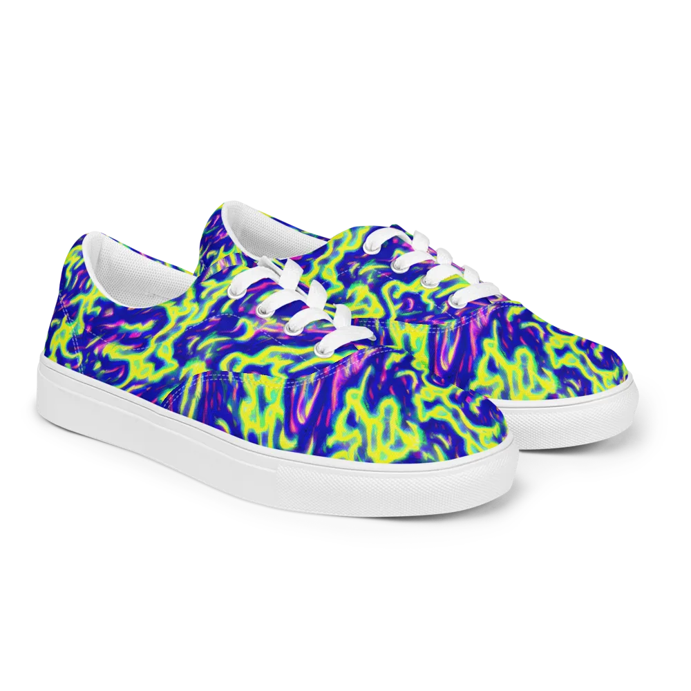 Hyperfluid on Men's Lace-Up Canvas Shoes — Right Front