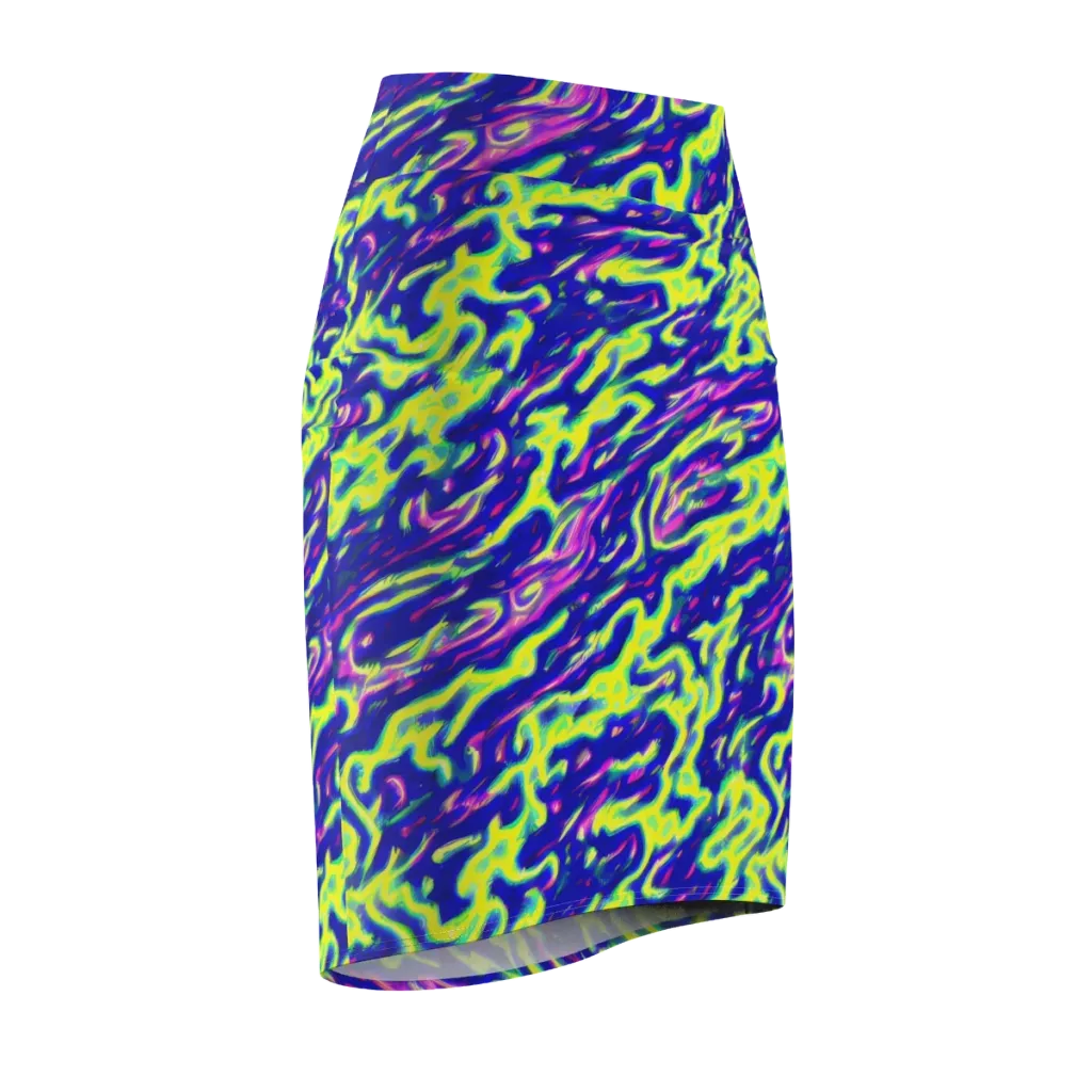 Hyperfluid on Pencil Skirt — Front Side