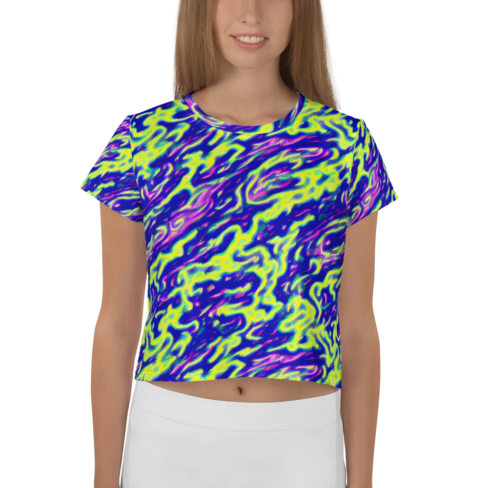 Hyperfluid on Crop Tee — Front