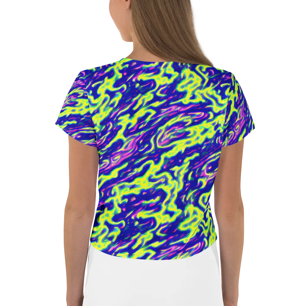 Hyperfluid on Crop Tee — Back