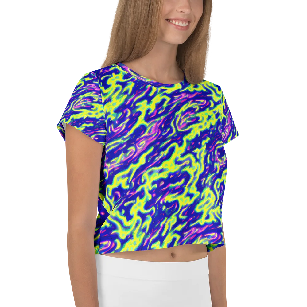 Hyperfluid on Crop Tee — Right