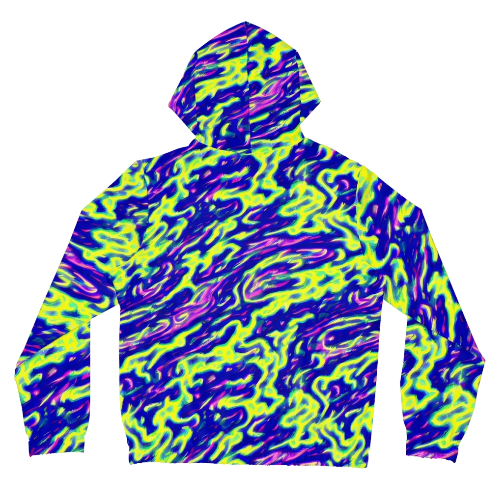 Hyperfluid on Women's Full-Zip Hoodie — Back
