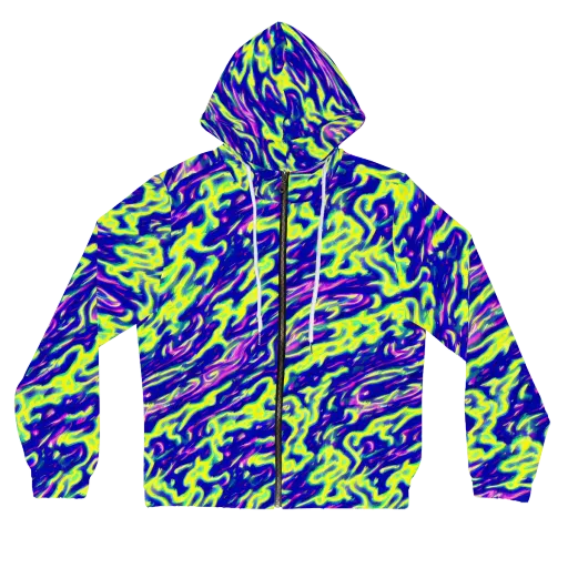 Hyperfluid on a Women's Full-Zip Hoodie