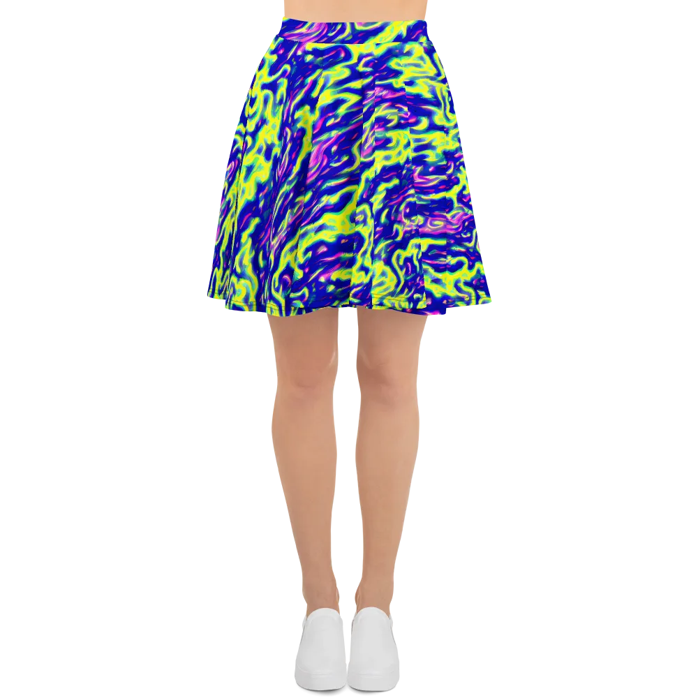 Hyperfluid on Skater Skirt — Front