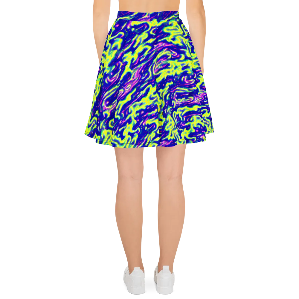 Hyperfluid on Skater Skirt — Back