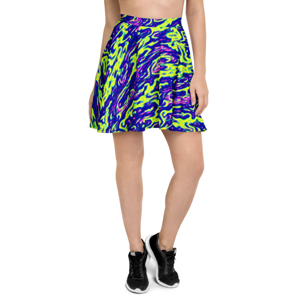 Hyperfluid on Skater Skirt — Front