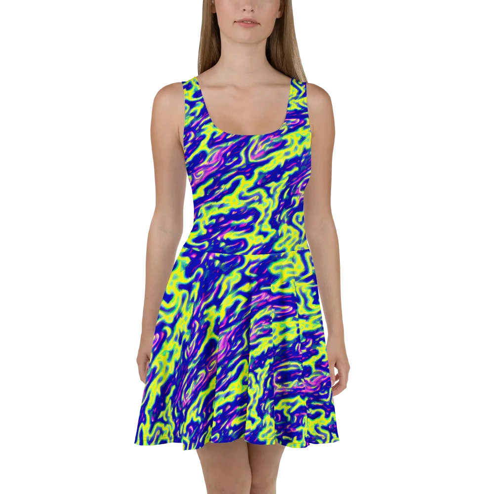 Hyperfluid on Skater Dress — Front