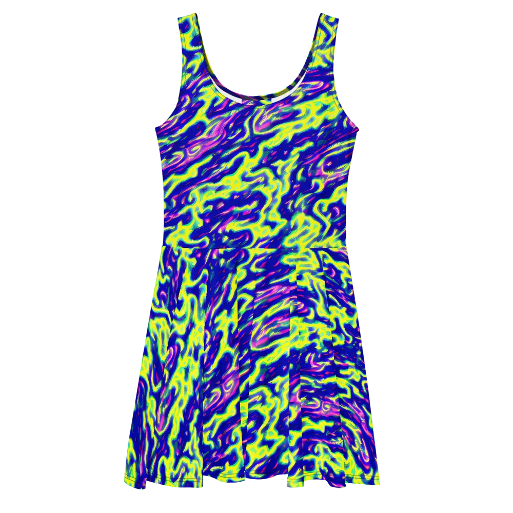 Hyperfluid on Skater Dress — Front