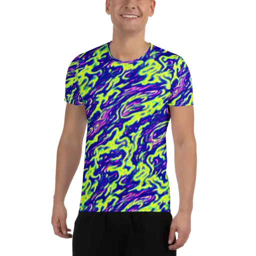 Hyperfluid on a Men's Athletic T-Shirt