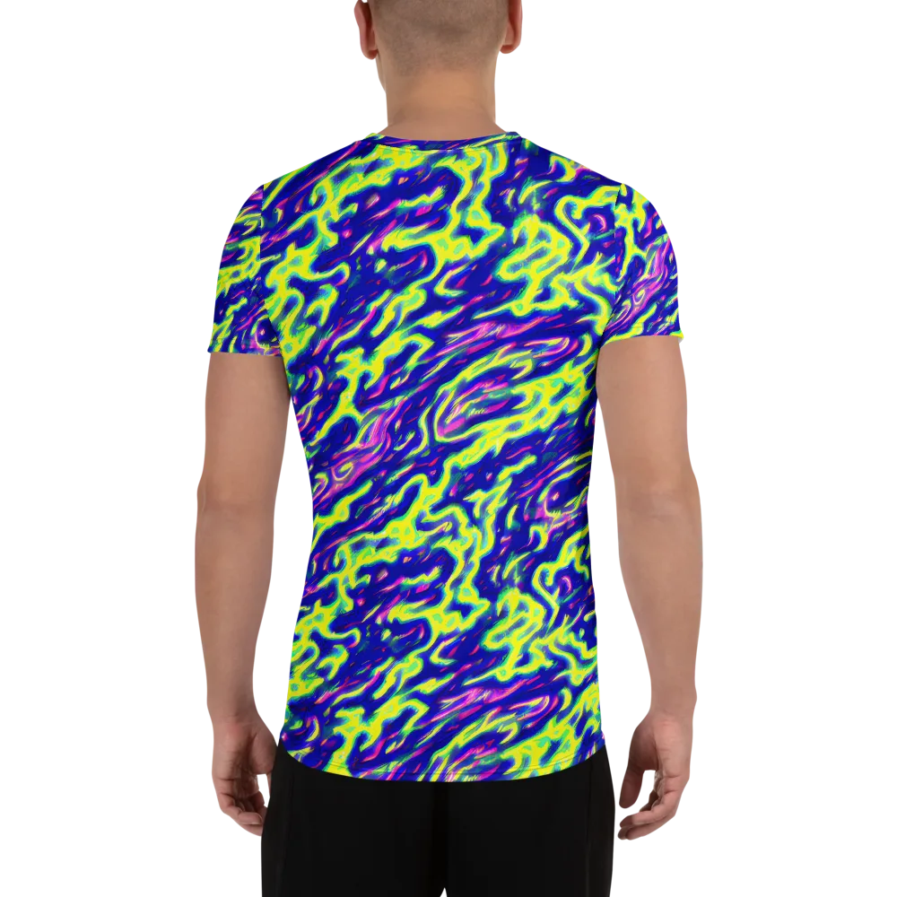 Hyperfluid on Men's Athletic T-Shirt — Back