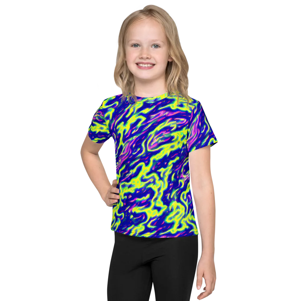 Hyperfluid on Kids Crew Neck T-Shirt — Front