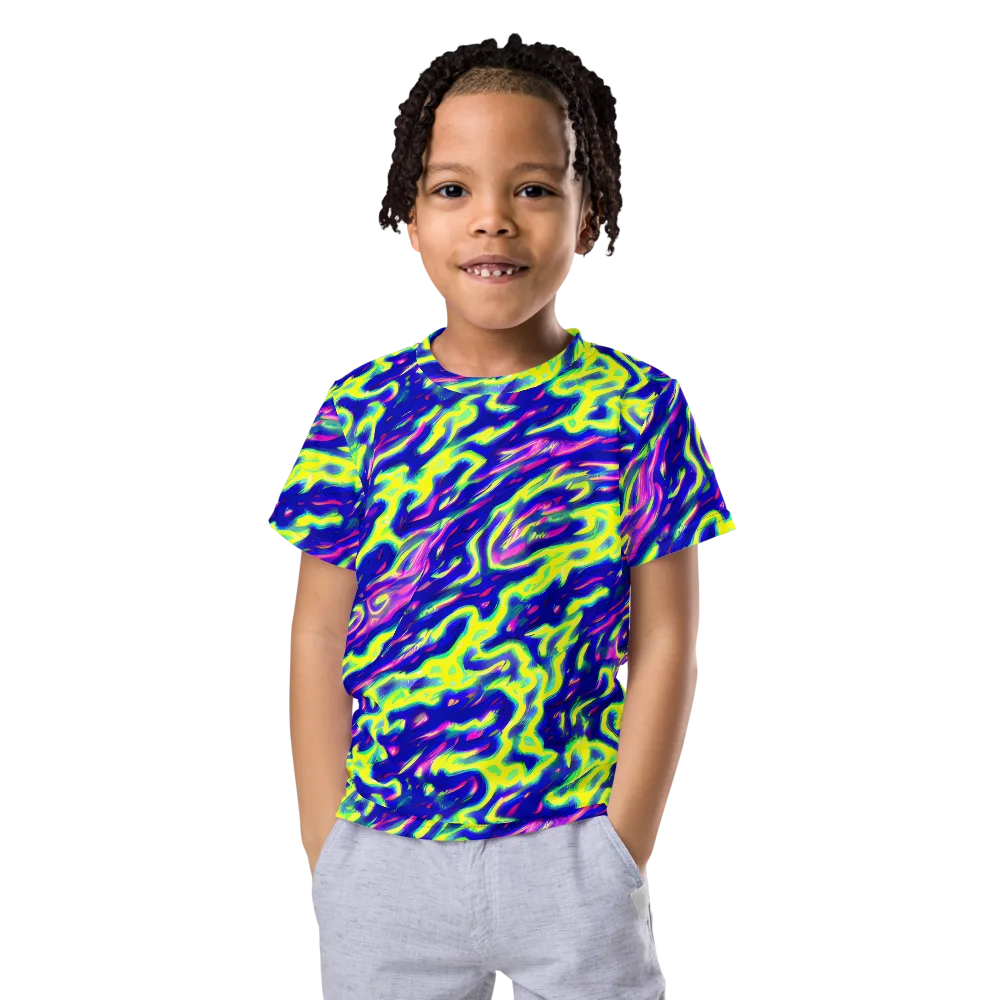 Hyperfluid on Kids Crew Neck T-Shirt — Front