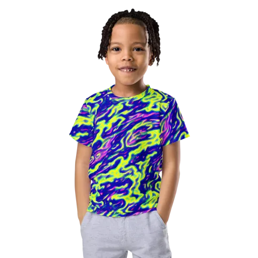 Hyperfluid on a Kids Crew Neck T-Shirt