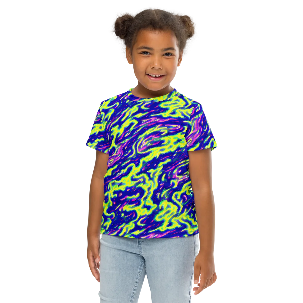 Hyperfluid on Kids Crew Neck T-Shirt — Front