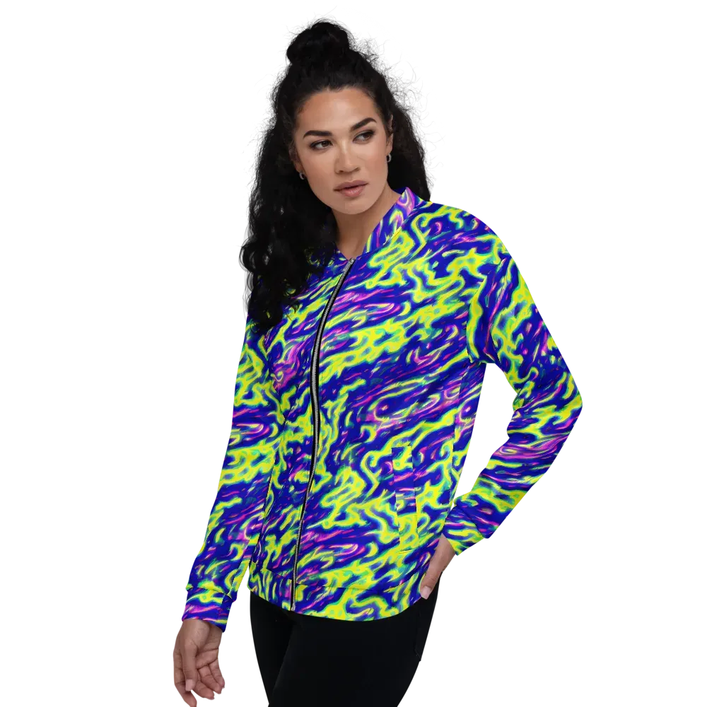 Hyperfluid on Bomber Jacket — Left