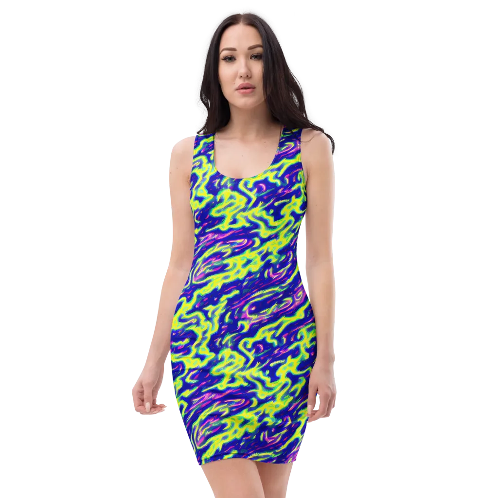 Hyperfluid on Bodycon Dress — Front