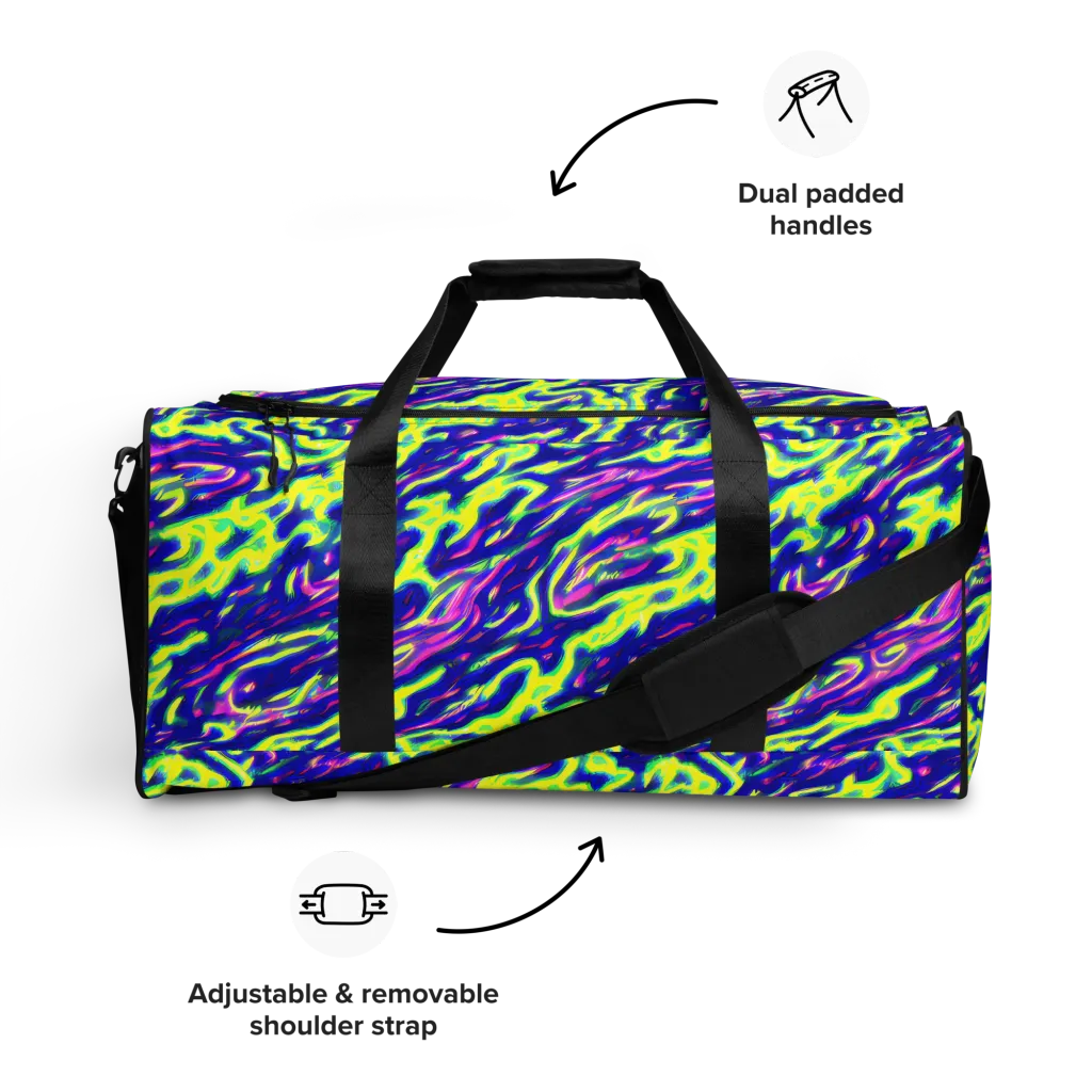 Hyperfluid on Duffle Bag — Front