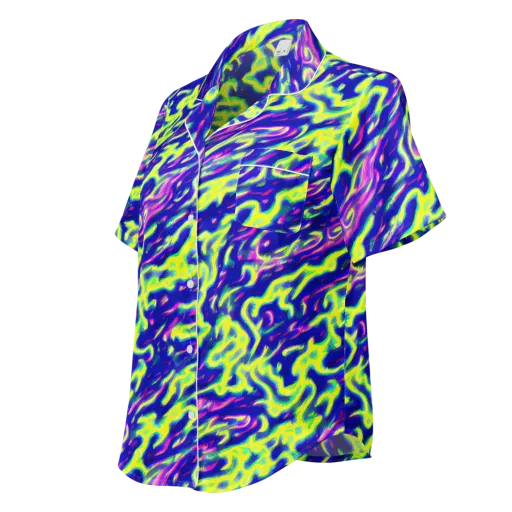 Hyperfluid on a Women's Short Sleeve Pajama Top