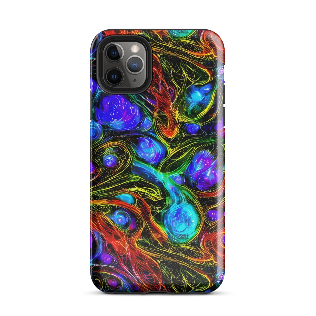 Neon Wildflower on Tough Case for iPhone® — Front