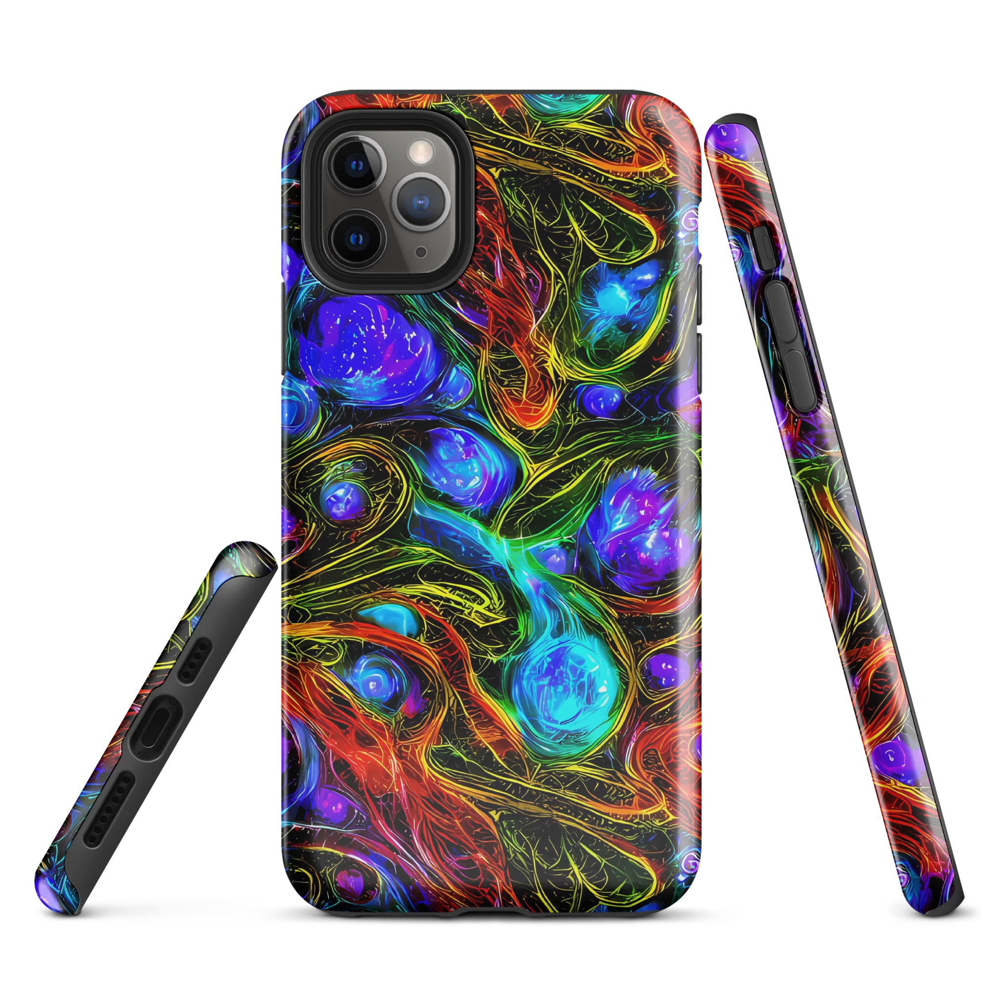 Neon Wildflower on Tough Case for iPhone® — Front