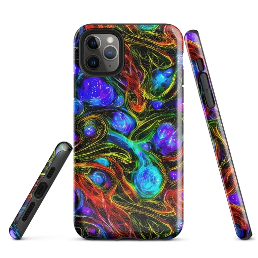 Neon Wildflower on a Tough Case for iPhone®