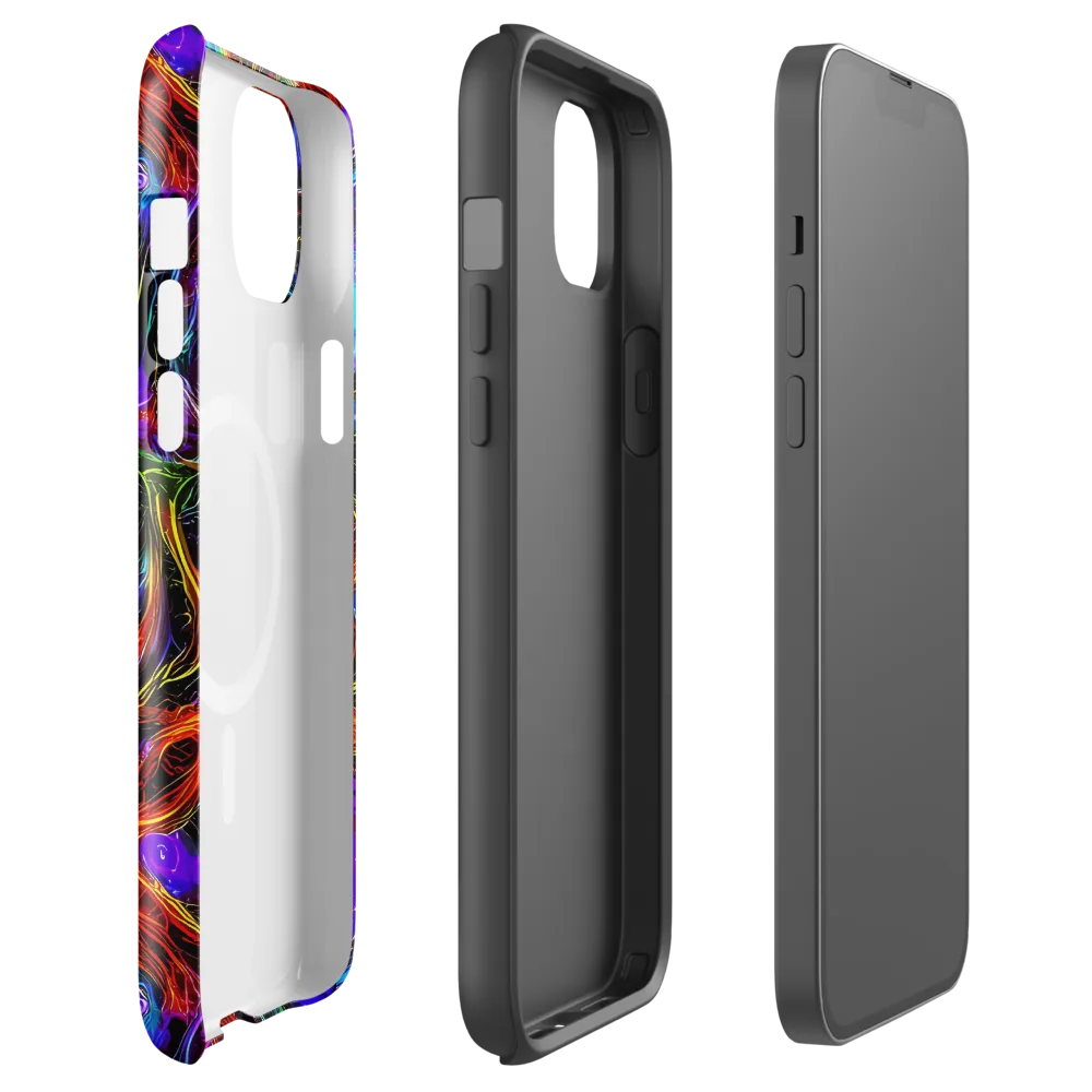 Neon Wildflower on MagSafe Tough Case for iPhone® — Front