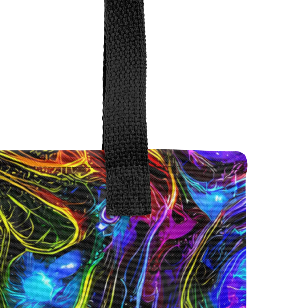Neon Wildflower on Tote Bag — Product details