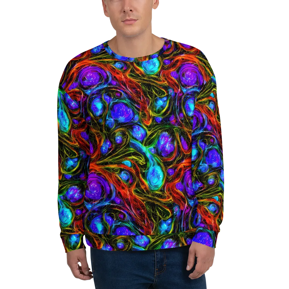 Neon Wildflower on Sweatshirt — Front